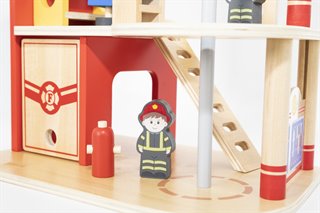 Viga Toys® Houten Brandweerkazerne Speelset